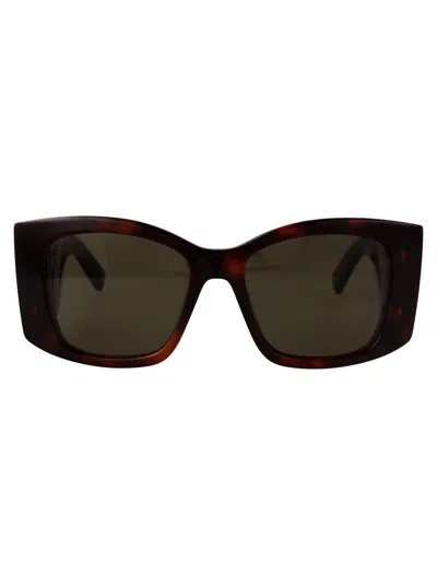 Stella Mccartney Sunglasses In 53n Blonde Havana / Green