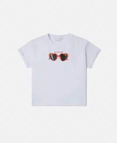 Stella Mccartney Sunglasses Graphic T-shirt In White