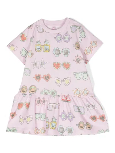Stella Mccartney Babies'  Kids Girls Pink Cotton Sunglasses Dress