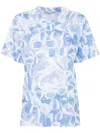 Stella Mccartney Sunglasses-print T-shirt In Blue