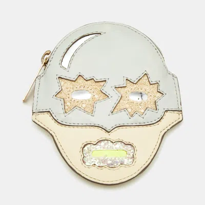 Pre-owned Stella Mccartney Superhero Multicolor Leather Coin Purse