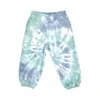 Stella Mccartney Sustainable Cotton Tie-dye Sweatpants Kids In Green
