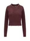 Stella Mccartney V-neck Distressed Jumper
