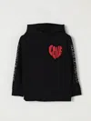 Stella Mccartney Black Sweatshirt With Print Love For Girl In Black
