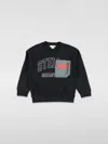 Stella Mccartney Kids Black Logo Pocket Sweatshirt In Black