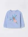 Stella Mccartney Kids Graphic Printed Crewneck Sweatshirt In Gnawed Blue