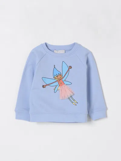 Stella Mccartney Kids' Long-sleeved Sweater In Gnawed Blue