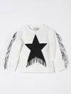 Stella Mccartney Cotton Sweatshirt W/fringe In Ivory