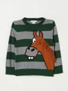 Stella Mccartney Cotton & Wool Knit Sweater W/ Fringes In Bunt