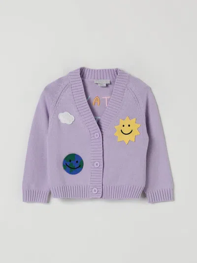 STELLA MCCARTNEY SWEATER STELLA MCCARTNEY KIDS KIDS COLOR VIOLET,H16867019