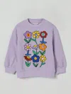 Stella Mccartney Printed Cotton Jersey Sweatshirt In Purple