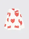 Stella Mccartney Heart-print Hoodie In White