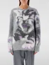 Stella Mccartney Cat Intarsia Sweater In Grau