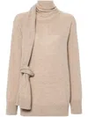 Stella Mccartney Sash-detail Cashmere-blend Jumper