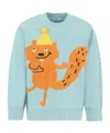 Stella Mccartney Sweater With Squirrel In Blue
