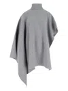 Stella Mccartney Knit Asymmetric Turtleneck Poncho