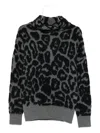 Stella Mccartney Leopard-print Sweater In Black