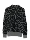 Stella Mccartney Leopard-print Sweater In Black