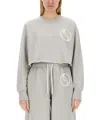 Stella Mccartney Women's Sweatshirt With Logo In Gray