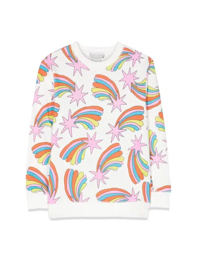 Stella Mccartney Kids' Shooting Stars-print Sweatshirt In White