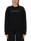 Stella Mccartney Logo-print Cotton Sweatshirt In Black