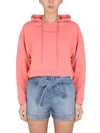 Stella Mccartney Sweatshirt With Logo Embroidery In Pink