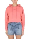 Stella Mccartney Sweatshirt With Logo Embroidery In Pink