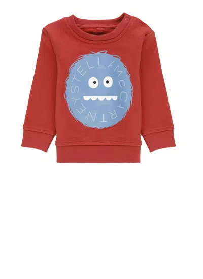 Stella Mccartney Babies' Sweatshirt With Print In Orange