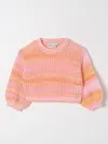 Stella Mccartney Striped Knit Sweater In Bunt