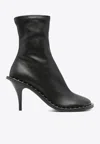 Stella Mccartney Ryder Sock Ankle Boots With Heel In Black