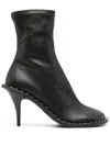 Stella Mccartney Ryder Sock Ankle Boots With Heel In Black