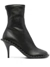 Stella Mccartney Ryder Sock Ankle Boots With Heel In Black