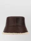 Stella Mccartney Dark Brown Solid Bucket Hat In Brown