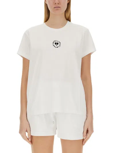 Stella Mccartney T-shirt Con Logo In White