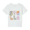 Stella Mccartney Logo-print T-shirt In Cream