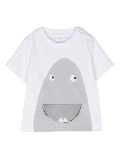 Stella Mccartney Babies' T-shirt Con Stampa In Cream