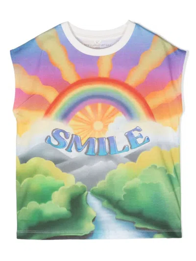 Stella Mccartney Kids' T-shirt Con Stampa In Multicolor