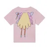 Stella Mccartney Printed Cotton Jersey T-shirt In Pink