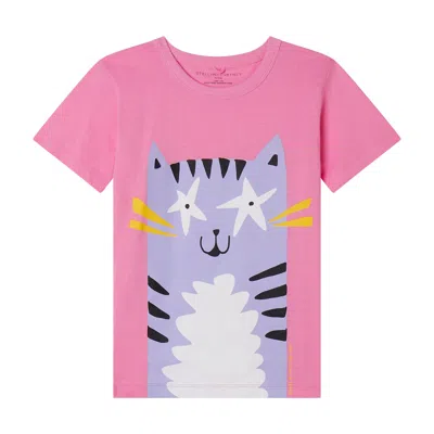 Stella Mccartney Kids' T-shirt Con Stampa In Pink