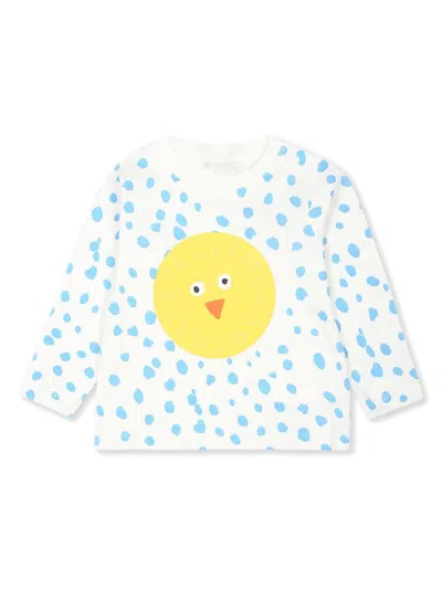 Stella Mccartney Babies' Logo-print Sweatshirt In White