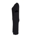 Stella Mccartney T-shirt Dress In Black Cotton In Black