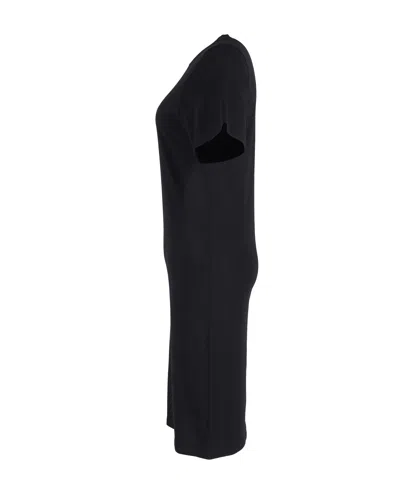 Stella Mccartney T-shirt Dress In Black Cotton