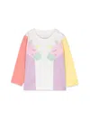 Stella Mccartney White T-shirt For Baby Girl With Unicorns In Multicolour