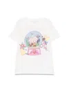 Stella Mccartney Fairy-print Short-sleeve Cotton T-shirt 5-10 Y In Multicolour