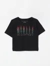 Stella Mccartney Printed Cotton Jersey T-shirt In Schwarz