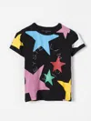Stella Mccartney Star Pattern Logo T-shirt In Schwarz