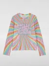 Stella Mccartney Logo-print Long-sleeved Mesh Top 4-14 Years Multicolor/multicolo In Bunt