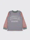 Stella Mccartney Multicolor T-shirt For Boy With Logo In Gray