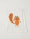 Stella Mccartney Squirrel-print Long-sleeve Top In White
