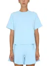 STELLA MCCARTNEY STELLA MCCARTNEY T-SHIRT WITH ASYMMETRICAL HEMLINE